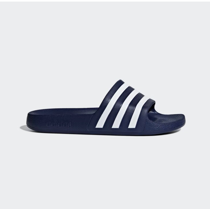 Adidas Adilette Aqua Unisex Navy And White Slides Mens Size 11 Women’s Size 12
