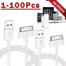 3FT 30 pin USB Charging Data Cable Cord for iPad 1/2/3 iPod Nano 1-6 LOT