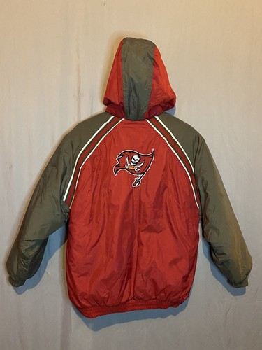 Tampa Bay Buccaneers Puffer Jacket NFL Boys XL 18-20, Adult Small NFL Reebok - Picture 5 of 6