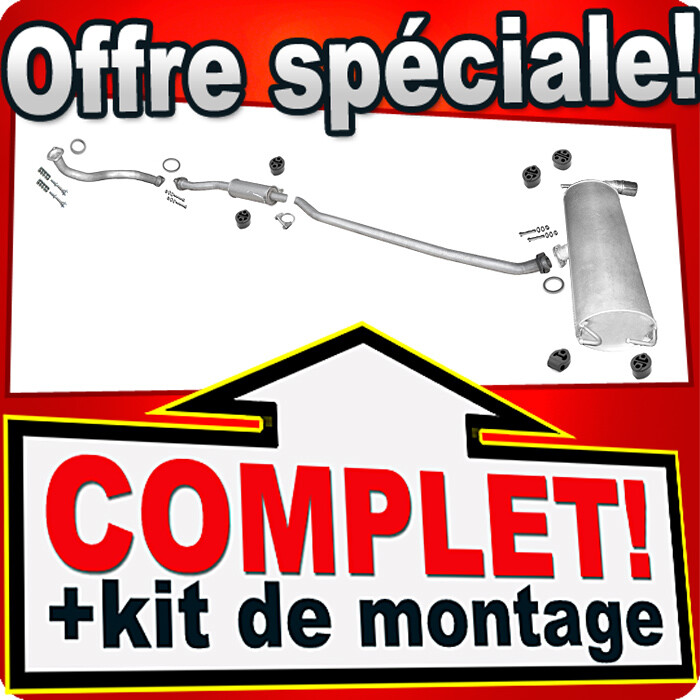 Tuyau d'échappement pour TOYOTA RAV4 II 2.0 VVTI 3 portes SWB 2000-2003