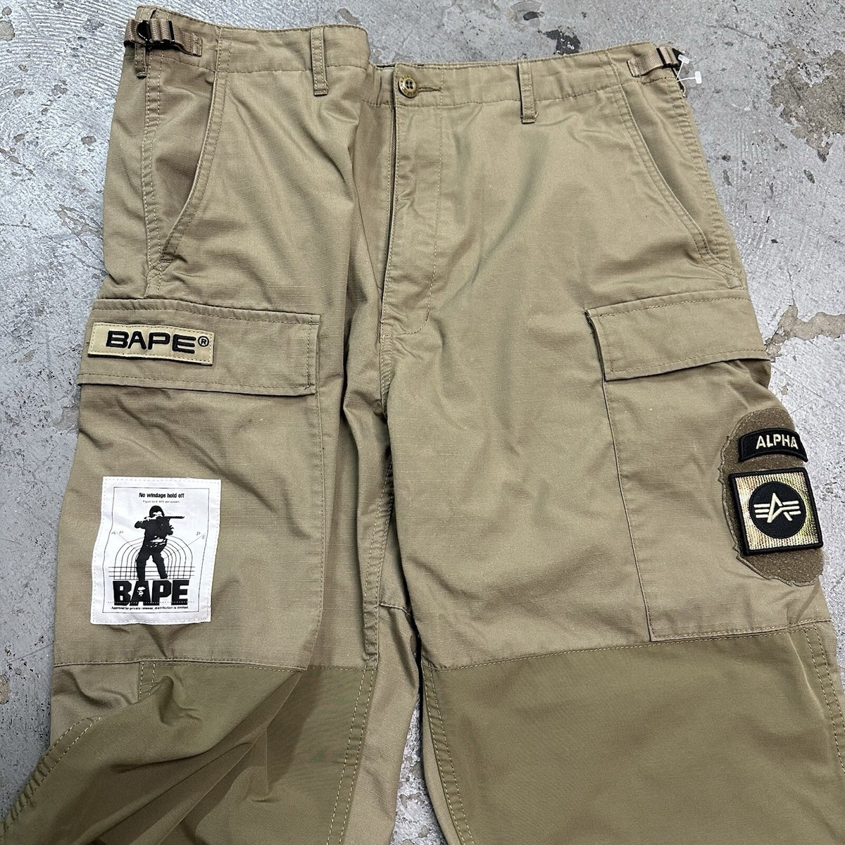 A Bathing Ape Bape x Alpha Industries Army Military Cargo A Bathing Ape Bape x Alpha Industries Army Military Cargo
