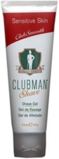 CLUBMAN SHAVE GEL SENSITIVE SKIN 4 oz FOR MEN
