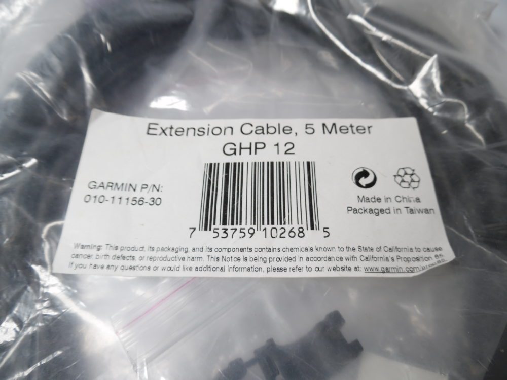 Garmin 010-11156-30 Extension Cable, 5Meter GHP 12 - New Old Stock
