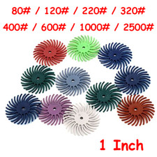 1'' Radial Bristle Disc Abrasive Brush Polishing Wheel With 2.35 / 3mm Shank