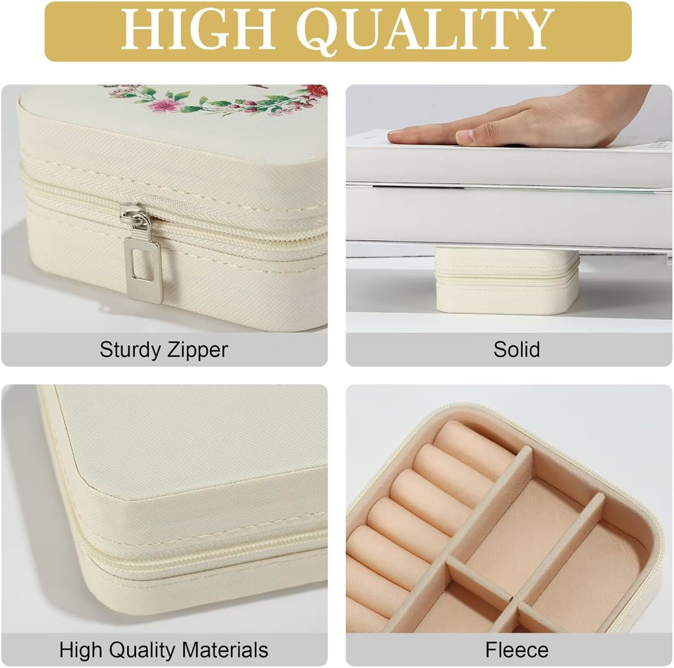 TINGN Travel Jewellery Box, Travel Jewellery Organiser, Travel
