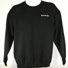SAFEWAY Grocery Store Employee Uniform Sweatshirt Black Size XL NEW