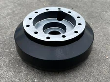 Black Polaris Slingshot Short Hub 6 hole Steering Wheel Adapter