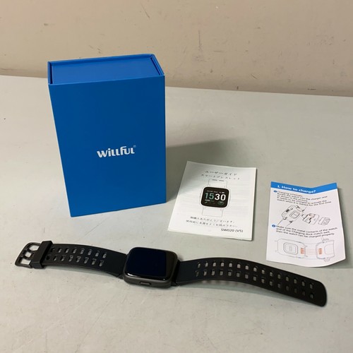 Willful SW020 V5 Black Waterproof IP68 Touch Screen Fitness Tracker Smart  Watch | eBay