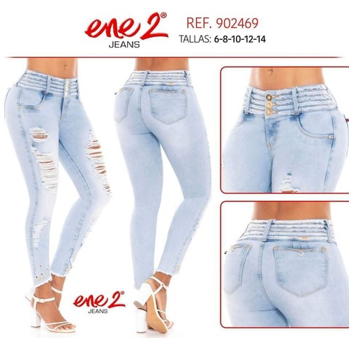 JEANS COLOMBIANOS ENE469 Authentic Colombian Push Up Jeans, Jean Levanta  Cola | eBay