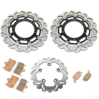 TARAZON-FR Disques de frein Avant Arrière et Plaquettes pr Yamaha FZ1 FAZER 1000 2006-2014