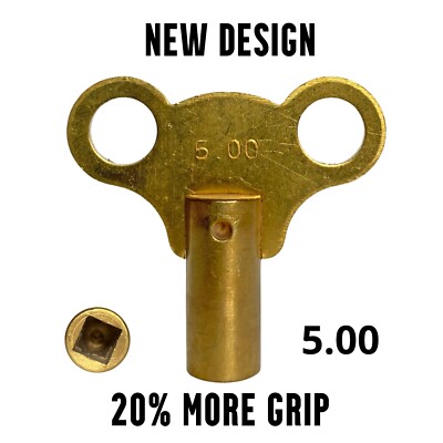 NEUES DESIGN Heizkörper Messing Entlüftungsschlüssel Schlüssel Entlüftungsventil - 5 mm