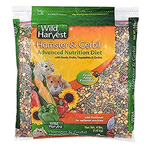 Wild Harvest Hamster Gerbil Advanced Nutrition Diet, 4-Pound, Multicolor 4pounds