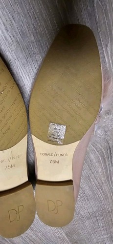 Donald J. Pliner Lilian Damen rosa Leder & Kaninchenfell Halbschuhe Größe 7,5M - Bild 11 von 14