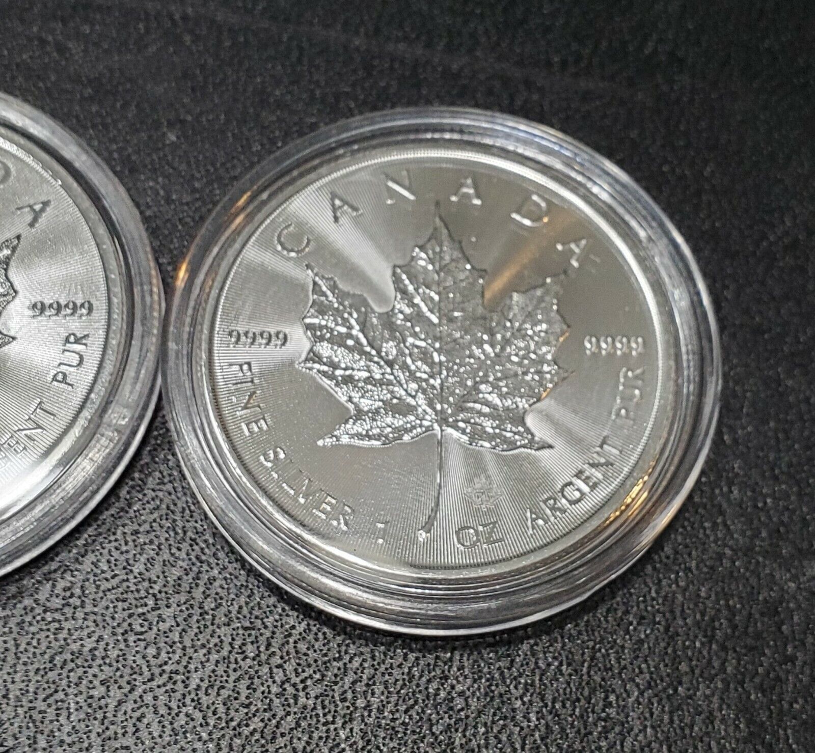 2019 2020 Canada Silver Maple Leaf Royal Mint 1 Oz Fine Silver Coin Lot