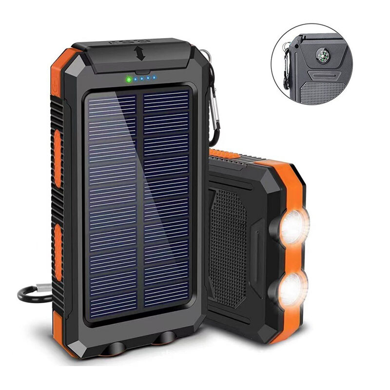 Solar Power Bank Charger Portable Charger USB Power Bank For Cell Phone-image