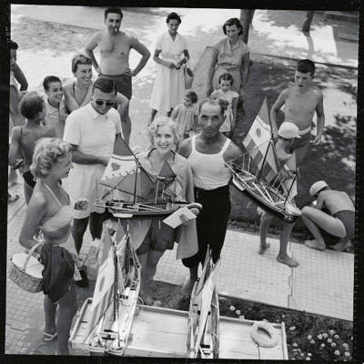 Venice: Ambassador Luce at Festival. U. S. Ambassador to Italy - 1955 Old Photo