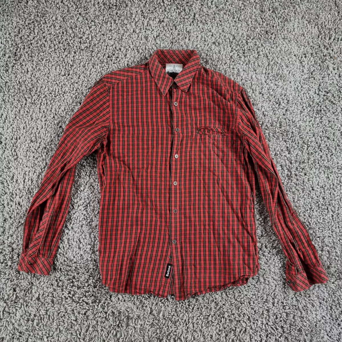 Barbour shirts hotsell mens red