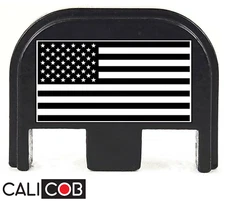 Laser Engraved Rear Slide Cover Back Plate American Flag for Glock Gen 1-5 