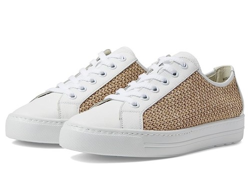 Paul Green Rachel Sneaker Womens US 7 White Leather Comfort Casual Shoes KHD1042