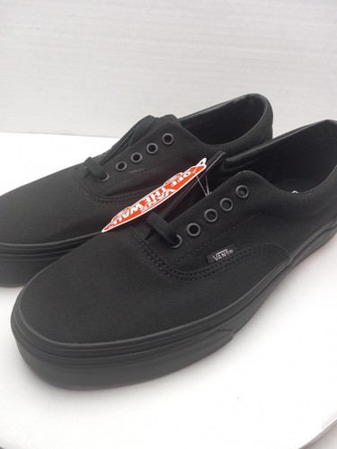 vans authentic black canvas skate shoes