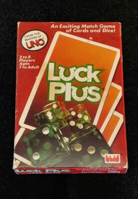 Luck Plus Vintage Card and Dice Game 1983 Makers of UNO Cards Complete