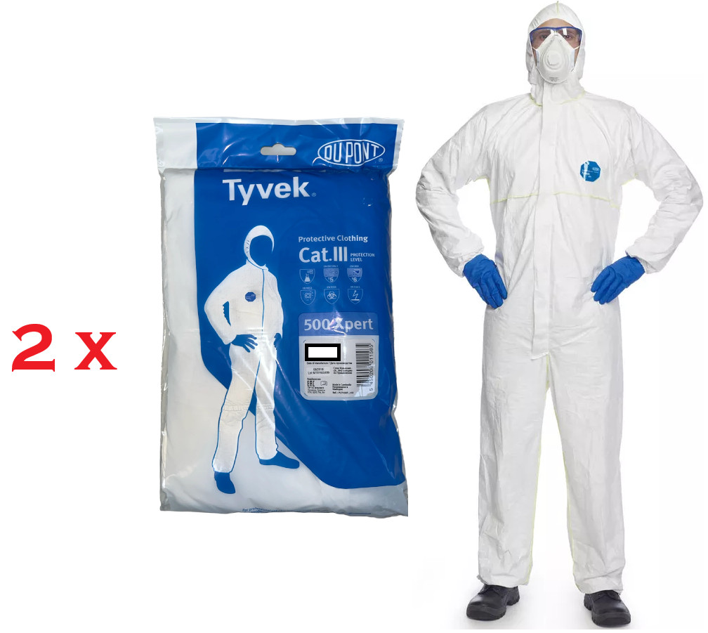 Du Pont Tyvek Classic Xpert Size L Category III type5/6 Protective Clothing - Image 6