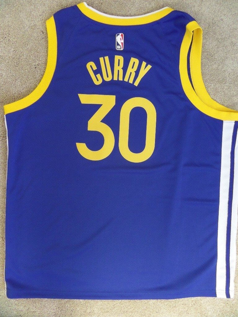 新品未使用品 GOLDEN STATE CURRY #30 ユニフォーム NBA Golden State Warriors Jersey, # 30 Stephen Curry, Nike 2XL