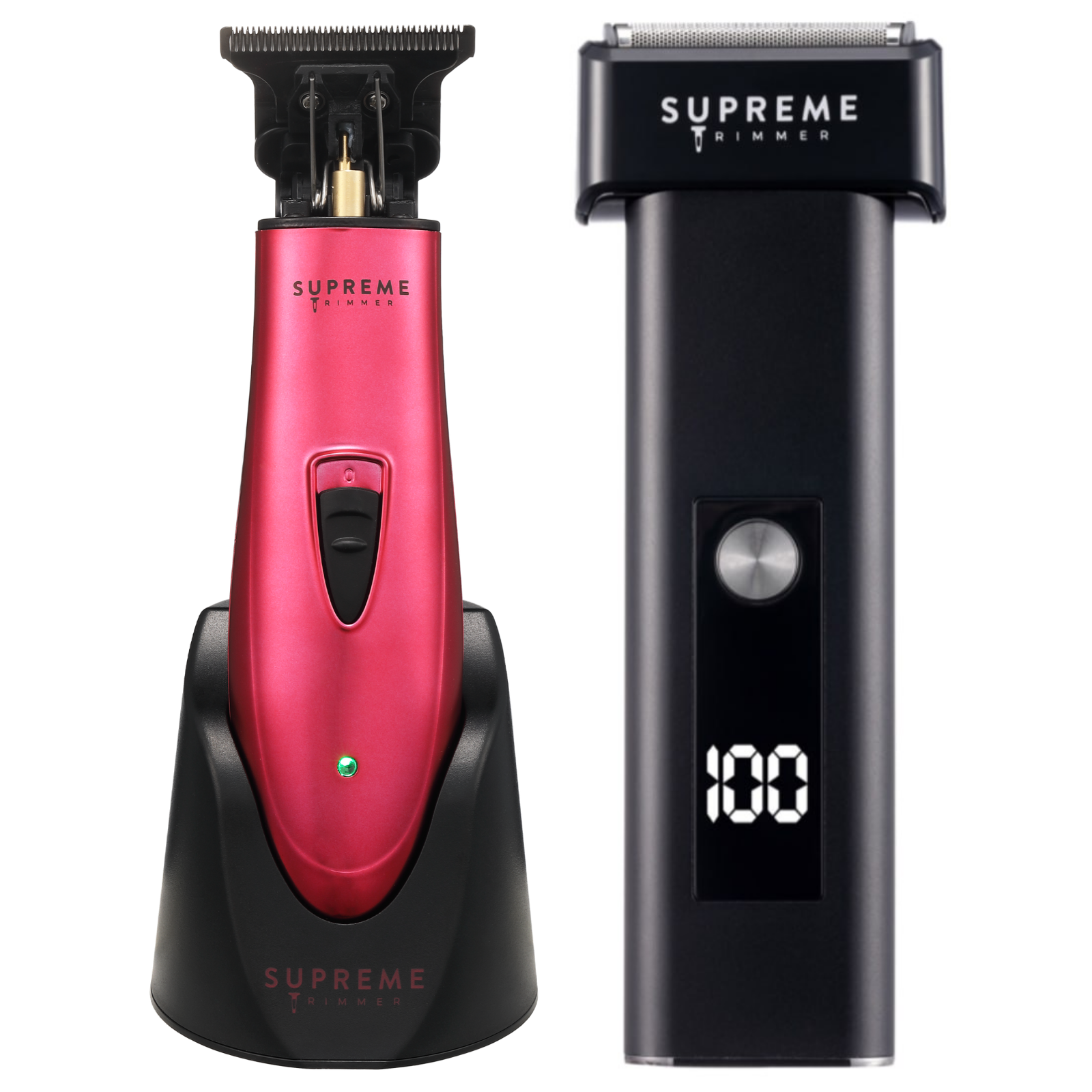 Supreme Trimmer DLC T-Shaper & T-Fader Foil Shaver Bundle | ST5205 & STF501 Pink