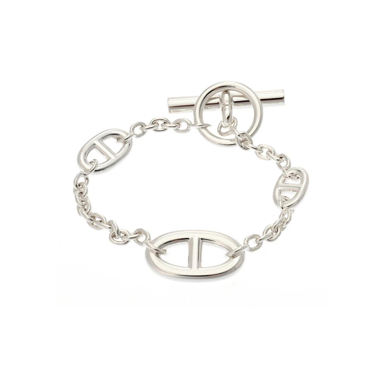 HERMÈS Bracciale HERMES Chaine d'Ancre Farandole ST Argento 802000159817000