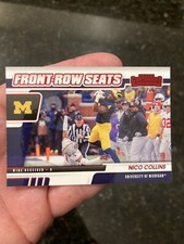 2021 Contenders Draft Picks Nico Collins RC Front Row Seats Insert Red Foil #28