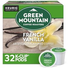 Green Mountain Coffee French Vanilla Light Roast K Cup Pods 32 Count