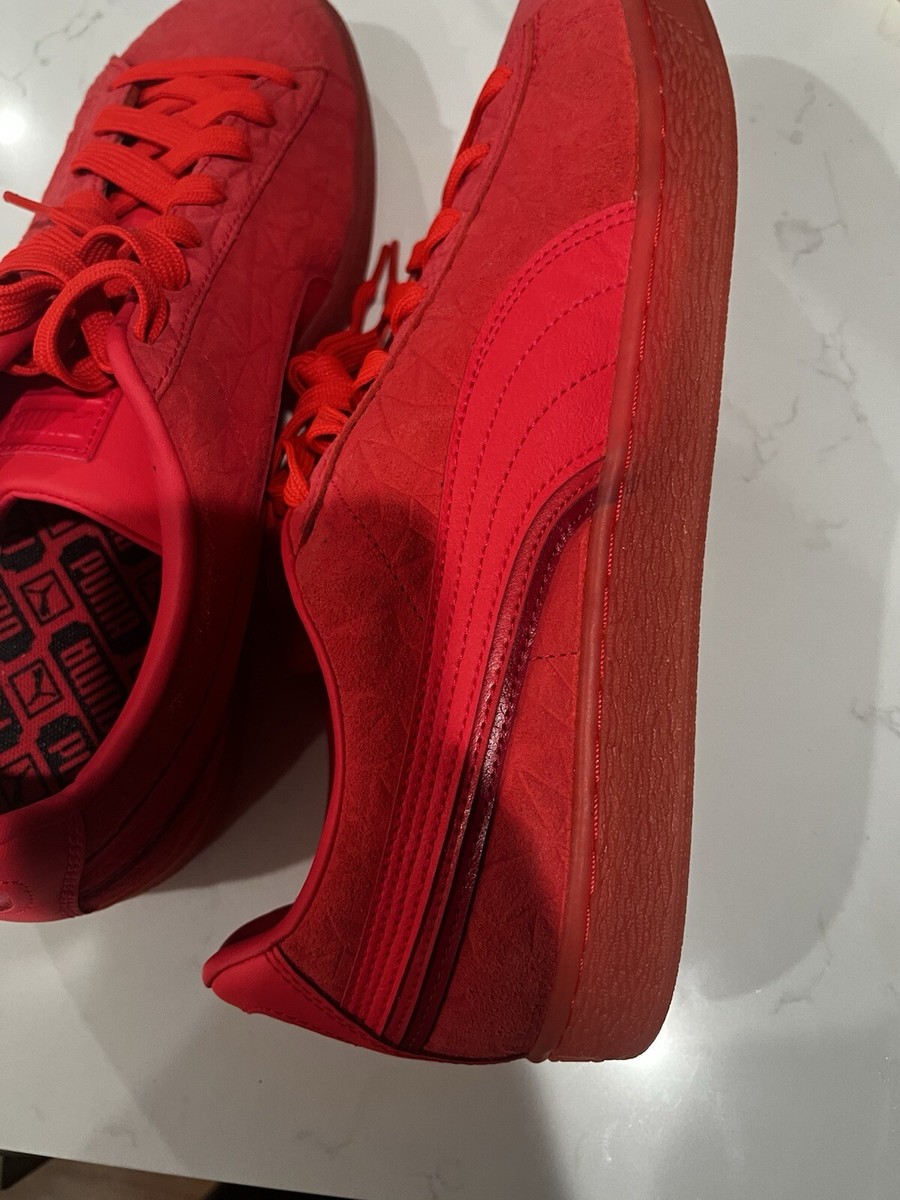Puma Suede Classic XXI 37491572 Mens Pink Suede Lifestyle Sneakers