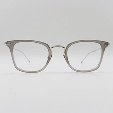 Thom Browne eyeglasses Men Ladies Oval Grey Silver Titanium TBX 905 Elegant New