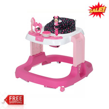 Disney Baby Ready Set Walk DX Developmental Walker Modern Minnie Pink Push Toy