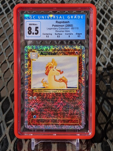 Pokemon Legendary Collection Reverse Holo Rapidash #60/110 CGC 8.5 NM/MINT+ - Picture 1 of 2