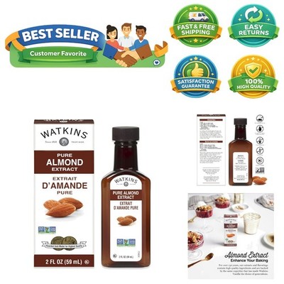 Allergen-Free 2 Fl Oz Pure Almond Extract   Kosher & Delicious for All Recipes