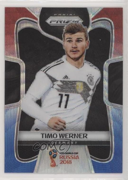 2018 Panini Prizm World Cup Red & Blue Wave Prizm Timo Werner #98 8k4