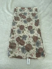 Angel Dear Dahlia Floral Bamboo Soft Muslin Swaddle Baby Blanket 47"