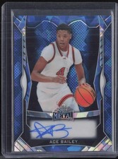 2025 Leaf Metal Crystal Blue Ace Bailey 16/35 Auto Autograph