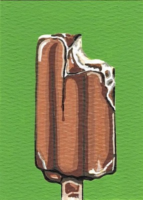 ACEO Ice Cream Bar 2.5inx3.5in ATC Print (not Original) By Liz Benavides