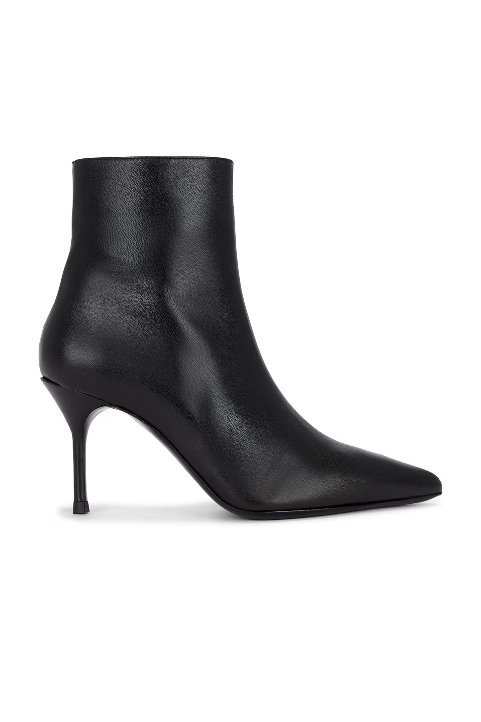 Staud Sebastian Ankle Boots Black Leather Pointed 37.5 $495