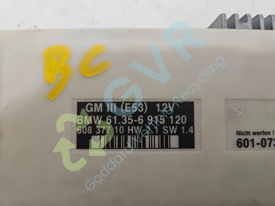 BMW X5 E53 BCU BCM 6915120 - Image 2 of 4