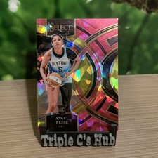 2024 Panini Select Angel Reese RC Pink Cracked Ice Prizm #147 Premier WNBA