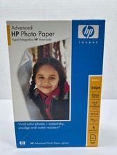 HP Advanced Photo Paper Glossy 4 x 6 Perf Tab 10.5 Mil Compatible 100 Sheets