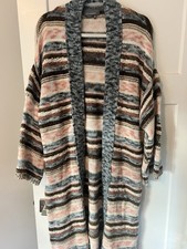 Anthropologie Lizzie Shimmer Knit Duster Kimono Chunky Cardigan Oversized O/S