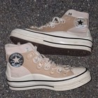 KIM JONES X Converse HIGH TOP BEIGE AND WHITE Wmns Sz 8 Sneaker — photo 2