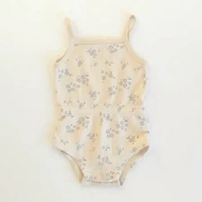 Rylee + Cru Waffle Cinch Romper Blue Ditsy Onepiece Toddler 18-24 Months