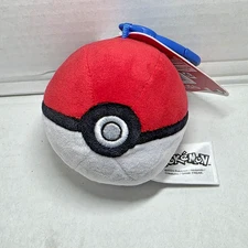 Pokemon Plush 3 in Pokeball Clip-On Keyring / Accessories Key Ring Backpack  New