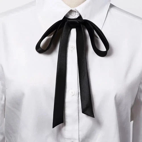 Satin Bow Tie Gambler Western Cowboy Necktie Ribbon for Wedding Men Shirts Suit - product listing photo