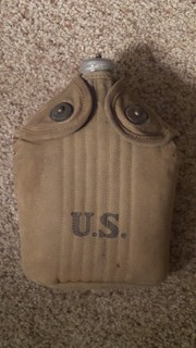 Original Vintage WWI Canteen and Cover L.C.C. & Co. 2 18 No Reserve